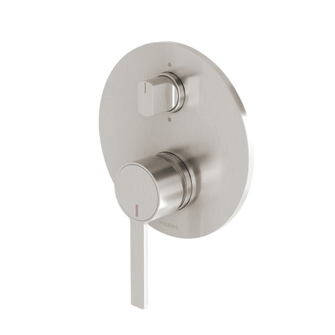 Phoenix Lexi MKII SwitchMix Shower / Bath Diverter Mixer Brushed Nickel 123-2910-40