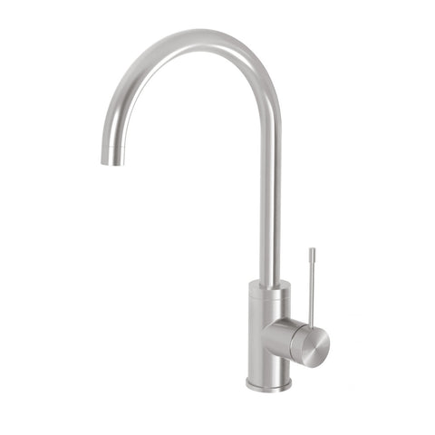 Phoenix Vivid Slimline Sink Mixer 200mm Gooseneck Stainless Steel 316-7300-51-1