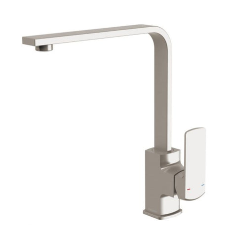 Phoenix Teva Sink Mixer 200mm Squareline Brushed Nickel 152-7340-40-1