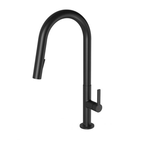 Phoenix Lexi MKII Pull Out Sink Mixer 200mm Matte Black 123-7105-10-1
