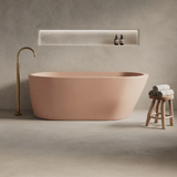Nood Co Juno Freestanding Concrete Bathtub 1690mm Blush-Pink JU1-5-0-BL