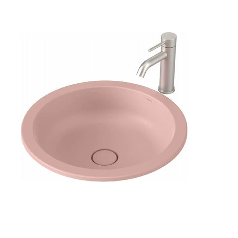 Caroma Liano II Round 440mm Under/ Over Counter Basin Matte Pink 852600MP