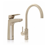 Billi Quadra Sparkling Plus 15 XL Filter Tap & Gooseneck Mixer Platinum 906105LGPL