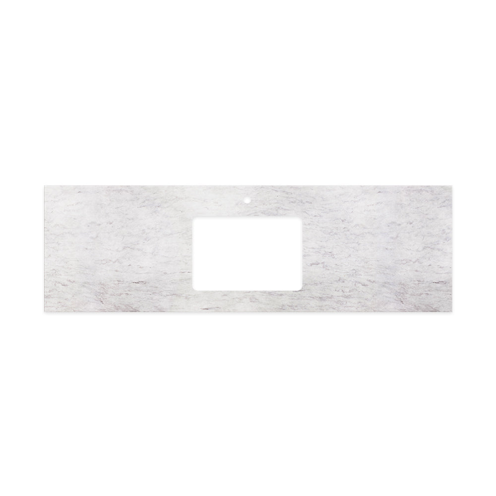 Fienza Undermount Vanity Bench Top 1500mm (1 Taphole) Single Bowl Silica Free Polar Sacco 511-117-SF