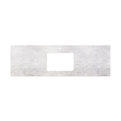 Fienza Undermount Vanity Bench Top 1500mm (1 Taphole) Single Bowl Silica Free Polar Sacco 511-117-SF