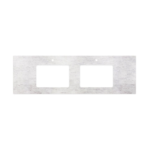 Fienza Undermount Vanity Bench Top 1500mm (1 Taphole) Double Bowl Silica Free Polar Sacco 511-118-SF