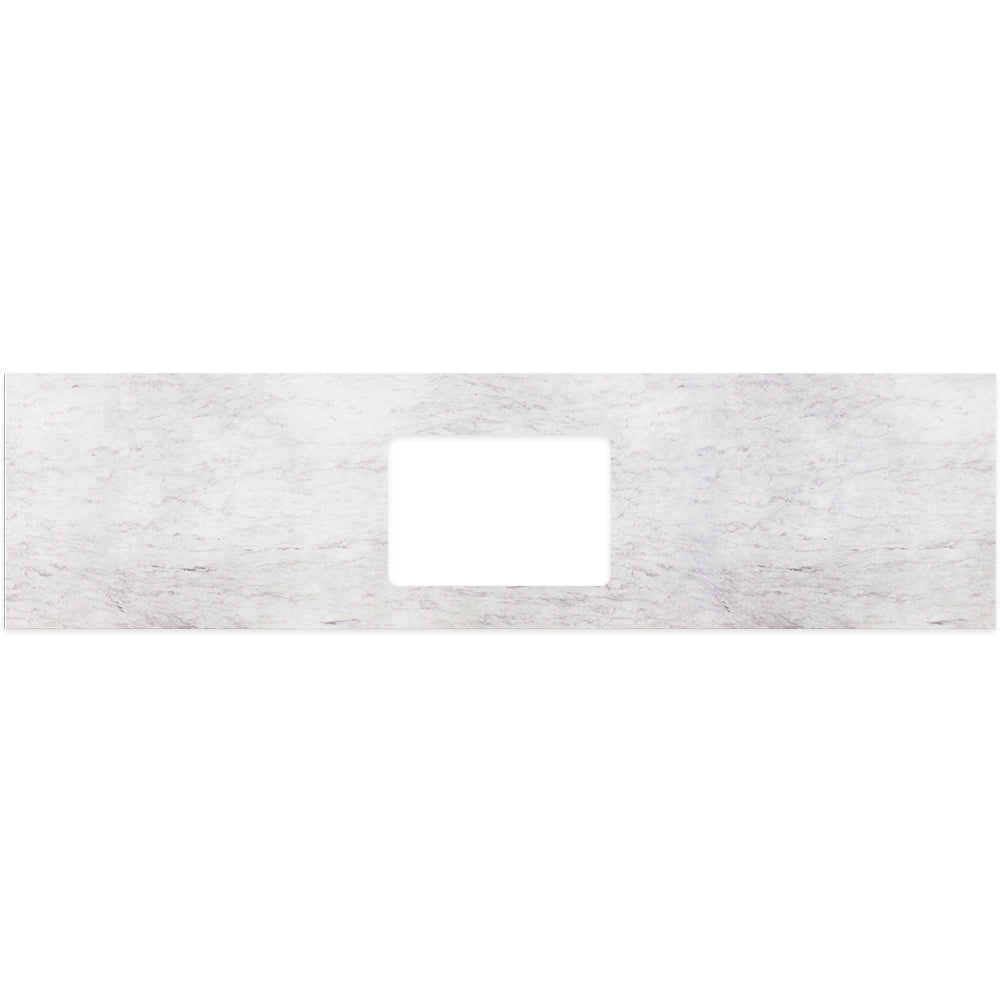 Fienza Undermount Vanity Bench Top 1800mm (No Taphole) Single Bowl Silica Free Polar Sacco 511-148-SF
