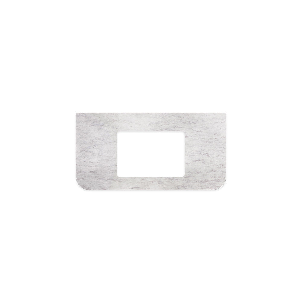 Fienza Curved Undermount Vanity Bench Top 905x465x20mm (No Taphole) Silica Free Polar Sacco 511-157-SF
