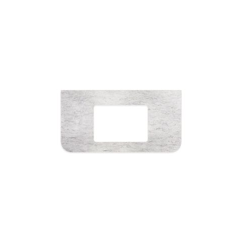 Fienza Curved Undermount Vanity Bench Top 905x465x20mm (No Taphole) Silica Free Polar Sacco 511-157-SF