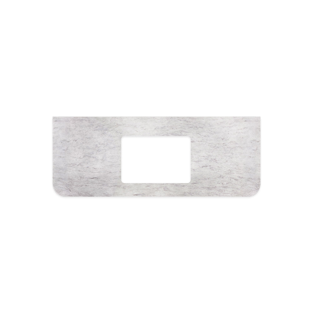 Fienza Curved Undermount Vanity Bench Top 1205x465x20mm (No Taphole) Silica Free Polar Sacco 511-158-SF