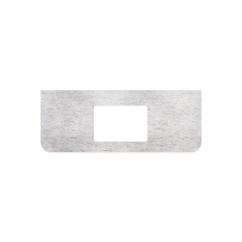 Fienza Curved Undermount Vanity Bench Top 1205x465x20mm (No Taphole) Silica Free Polar Sacco 511-158-SF