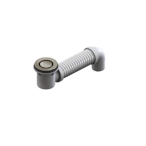 Bounty Brassware Bath Pop Down Waste 40mm Stainless Steel With Flexible Connector 21853.12