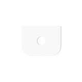 Otti Bondi Wall Hung Curve Vanity 600mm Fluted Satin White w/ Matte White Top BO600WST-MW