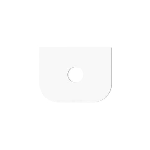 Otti Bondi Wall Hung Curve Vanity 600mm Fluted Satin White w/ Matte White Top BO600WST-MW