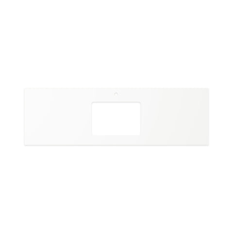 Fienza Solid Surface Benchtop 1500mm w/ Undermount Basin Hole (1 Taphole) Pure White 530-117