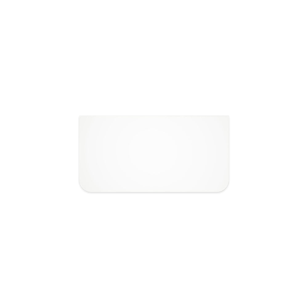 Fienza Curved Solid Surface Benchtop 900mm (No Taphole) Pure White 530-162