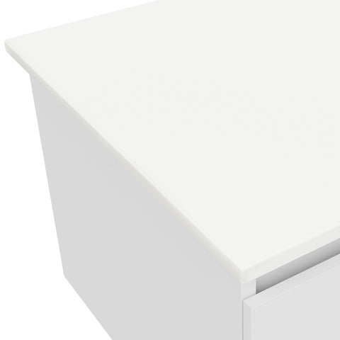 Fienza Solid Surface Benchtop 600mm (No Taphole) Pure White 530-101