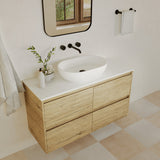 Fienza Solid Surface Benchtop 900mm (No Taphole) Pure White 530-103