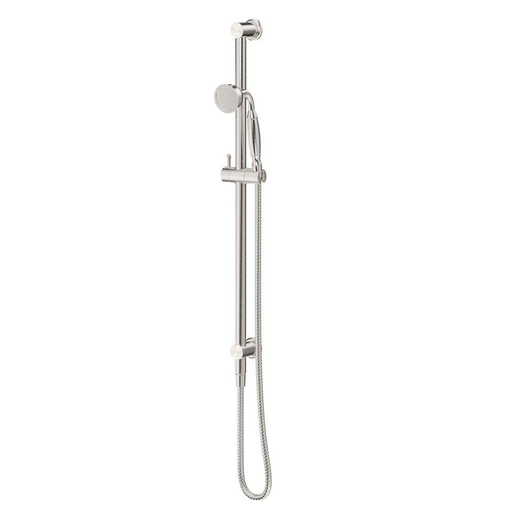 Bella Vista Mica Heritage Shower Rail Brushed Nickel R04-BN