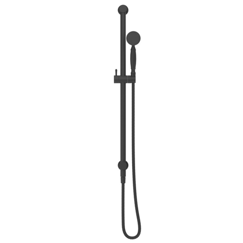Bella Vista Mica Heritage Shower Rail Black R04-BLK