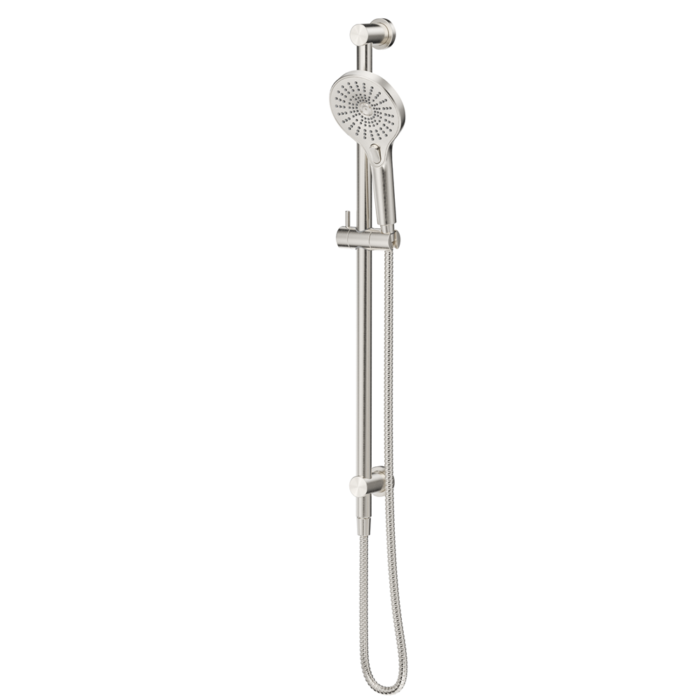 Bella Vista Mica Shower Rail Inbuilt Inlet Brushed Nickel R06-R-BN