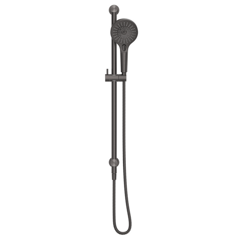Bella Vista Mica Shower Rail Inbuilt Inlet Gunmetal R06-R-GM