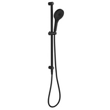 Bella Vista Mica Fluted Shower Rail Inbuilt Inlet Black R06-R-NR-BLK