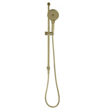 Bella Vista Mica Fluted Shower Rail Inbuilt Inlet French Gold R06-R-NR-FG