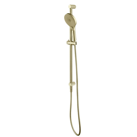 Bella Vista Mica Fluted Shower Rail Inbuilt Inlet French Gold R06-R-NR-FG