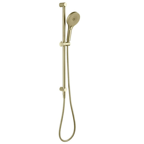 Bella Vista Mica Fluted Shower Rail Inbuilt Inlet French Gold R06-R-NR-FG