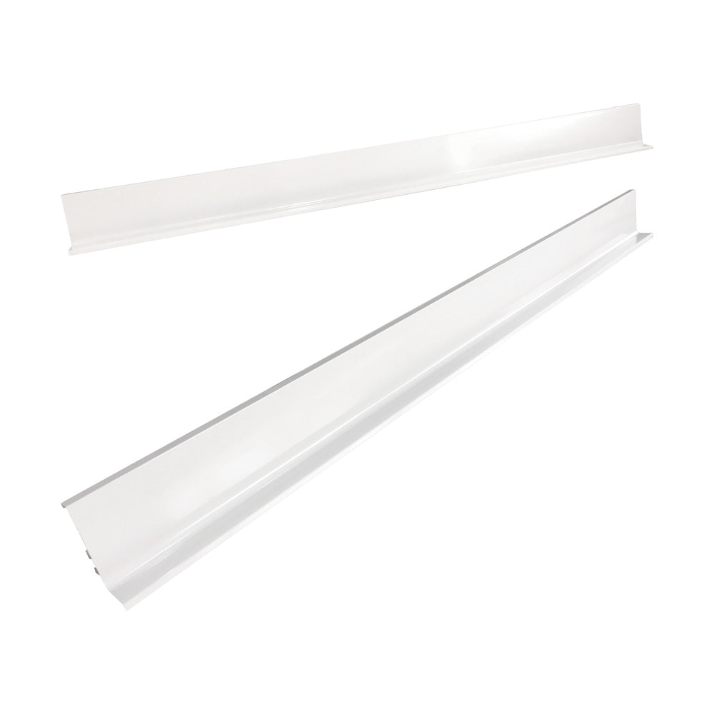 Fienza Aluminium Channels 750mm Pair (Suits Quest) Gloss White RAIL75W