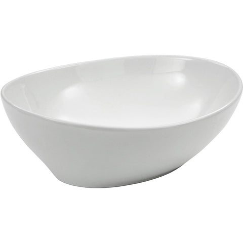 Fienza Paola Above Counter Basin 410x340mm w/ Pop Up Waste Gloss White RB3078-PU