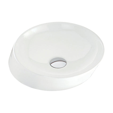 Fienza Alix Above Counter Ceramic Basin 390x350mm Gloss White RB3130