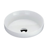 Fienza Reba Semi Inset Basin 360x360mm w/ Pop Up Waste Gloss White RB3134D-PU