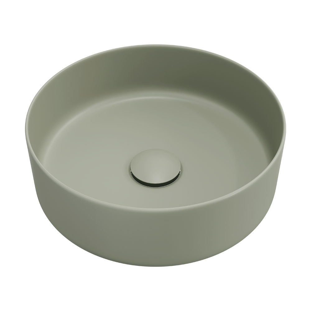 Fienza Reba Round Above Counter Basin 360x120mm Olive RB3134MG