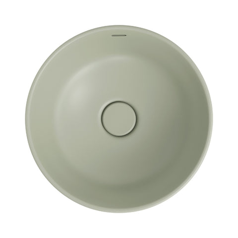 Fienza Reba Luxe Round Basin w/ Overflow Above Counter Olive RB3135MG