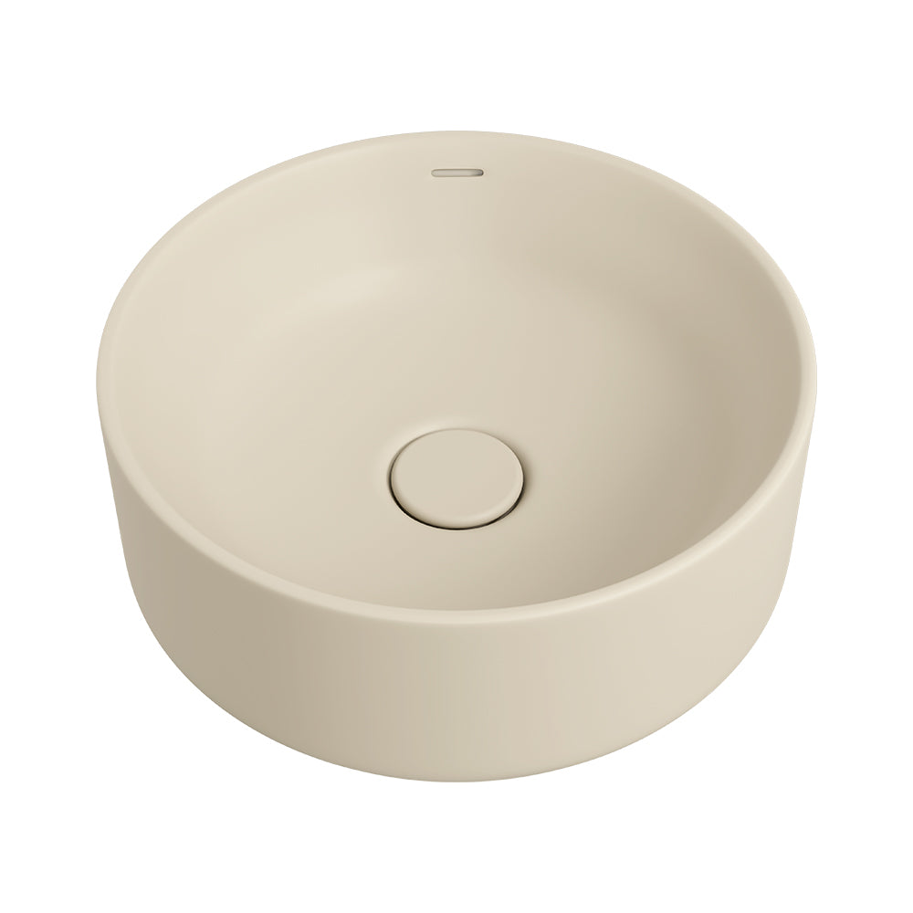 Fienza Reba Luxe Round Basin w/ Overflow Above Counter Khaki RB3135MK