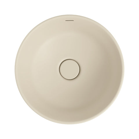 Fienza Reba Luxe Round Basin w/ Overflow Above Counter Khaki RB3135MK
