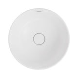 Fienza Reba Luxe Round Basin w/ Overflow Above Counter Matte White RB3135MW