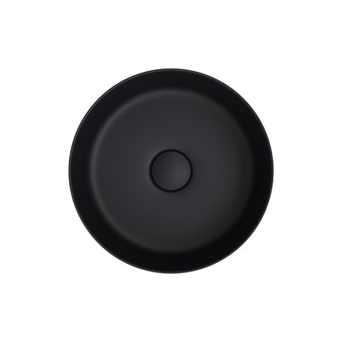 Fienza Reba Mini Round Above Counter Basin 310x110mm Matte Black RB3280B