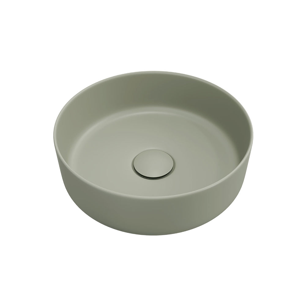 Fienza Reba Mini Round Above Counter Basin 310x110mm Olive RB3280MG
