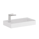 Fienza Denzel Ceramic Basin Top 450mm Top Only (1 Taphole) No Overflow Gloss White RB4525