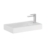 Fienza Denzel Ceramic Basin Top 450mm Top Only (1 Taphole) No Overflow Gloss White RB4525