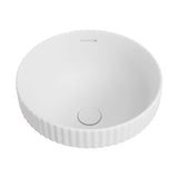 Fienza Eleanor Round Semi Inset Basin w/ Overflow (Inc. Semi Inset Cut) Matte White RB468MW-SEMI