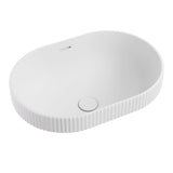 Fienza Eleanor Oval Semi Inset Basin w/ Overflow (Inc. Semi Inset Cut) Matte White RB469MW-SEMI
