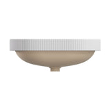 Fienza Eleanor Oval Semi Inset Basin w/ Overflow (Inc. Semi Inset Cut) Matte White RB469MW-SEMI