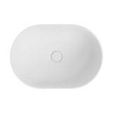 Fienza Eleanor Oval Semi Inset Basin w/ Overflow (Inc. Semi Inset Cut) Matte White RB469MW-SEMI