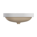 Fienza Eleanor Oval Semi Inset Basin w/ Overflow Gloss White RB469