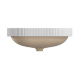 Fienza Eleanor Oval Semi Inset Basin w/ Overflow (Inc. Semi Inset Cut) Gloss White RB469-SEMI