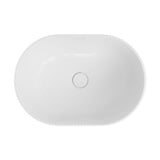 Fienza Eleanor Oval Semi Inset Basin w/ Overflow (Inc. Semi Inset Cut) Gloss White RB469-SEMI